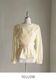 Mito Shirred Layered Wrap Blouse