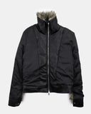 Nupe Two-Tone Fur Two-Way Zip-Up Jumper