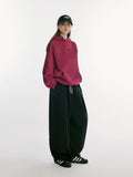 Front Tuck Wide Balloon Sweatpants