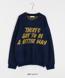 [unisex] Onpu Lettering Over Knit