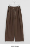 [Unisex] Mikala Banding Wide Brushed Pants
