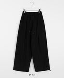 Namatsu Brushed Banding String Balloon Wide Pants