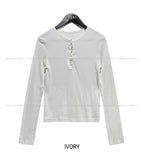Methi Button Henley Long Sleeve