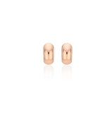 Champagne Full Moon Silver Grip One-Touch Earrings S