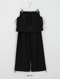 Rode Banding String Layered Skirt Pants