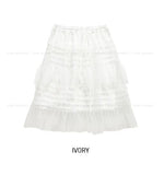 Rita Chiffon Frill Midi Skirt