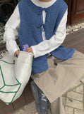 Chohind ribbon bokashi knit vest