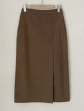 Keeville Brushed Slit Long Skirt