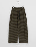 Kikam Stripe Banding Wide Brushed Pants
