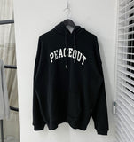 Peace out brushed hoodie