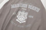 Marine Wave Raglan Short Sleeve Tee