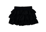 Latte Suede Tiered Mini Skirt