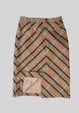 Checker Midi Skirt