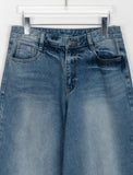 Luaz Washing Wide Denim Pants