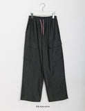 Recall Pink String Cargo Denim Banding Pants