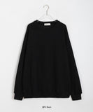 [unisex] Hakkui round over knit sweatshirt