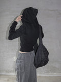 Isen Crop Hooded Zip-up
