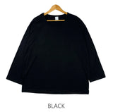 loose peach U-neck T