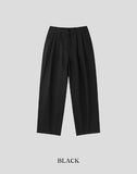 Ice two-tuck linen pants