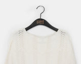 [Belt set] Monnell wave knit one-piece