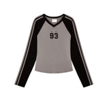 W Track Line V-Neck Long Sleeve