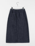 Binny non-fade banding color matching pocket long skirt