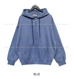 (UNISEX) Basic Two-Way Brushed Hood Zip-Up