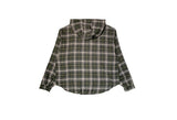Edo Overfit Check Hood Shirt