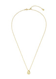 Champagne Moon Dew Drop Silver Volume Necklace
