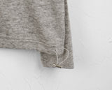Onbee Shoulder Silt String Boxy Long Sleeve Hoodie