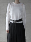 Belle Damage Crop Knit