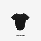 Flor Square Shirring T-shirt