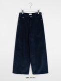 Nelkia color wide corduroy pants