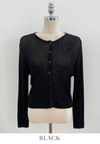 Beton Round Ribbed Basic Cardigan