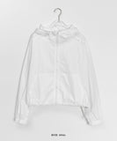 Teni Lace Hood Crop Wind Jumper