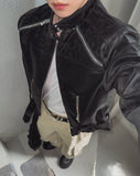Baden Suede Belted Biker Jacket