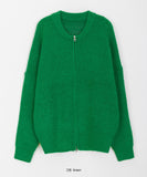 [unisex] Kosor Two-Way Knit Zip-Up Over Cardigan
