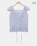 Aileen Frill Sleeveless Blouse