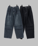 knick pintuck denim pants