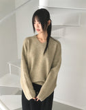 Onne Alpaca Wool Bocashi V-neck Knit