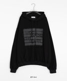 [unisex] Pikuyo printing brushed over hoodie