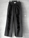 Mawa Damage Black Denim