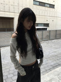 Get Black Blue Washing Wide Pants