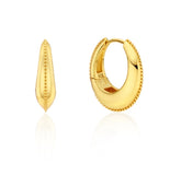 Champagne Moon Silver Gout Glint Earrings M