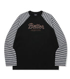 Bare Chain Stripe Raglan Long Sleeve