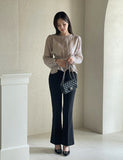 Viola Strap Satin Wrap Blouse