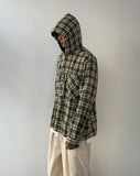 Mont hooded checkered shirt
