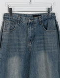 Kenshi Side Folding Washing Wide Denim Pants