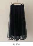 Pierre Double Tulle Banding Skirt