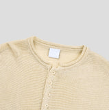 Aerin See-through Henley Neck Knit